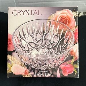 CRYSTAL Decorative Serving Bowl by Alco